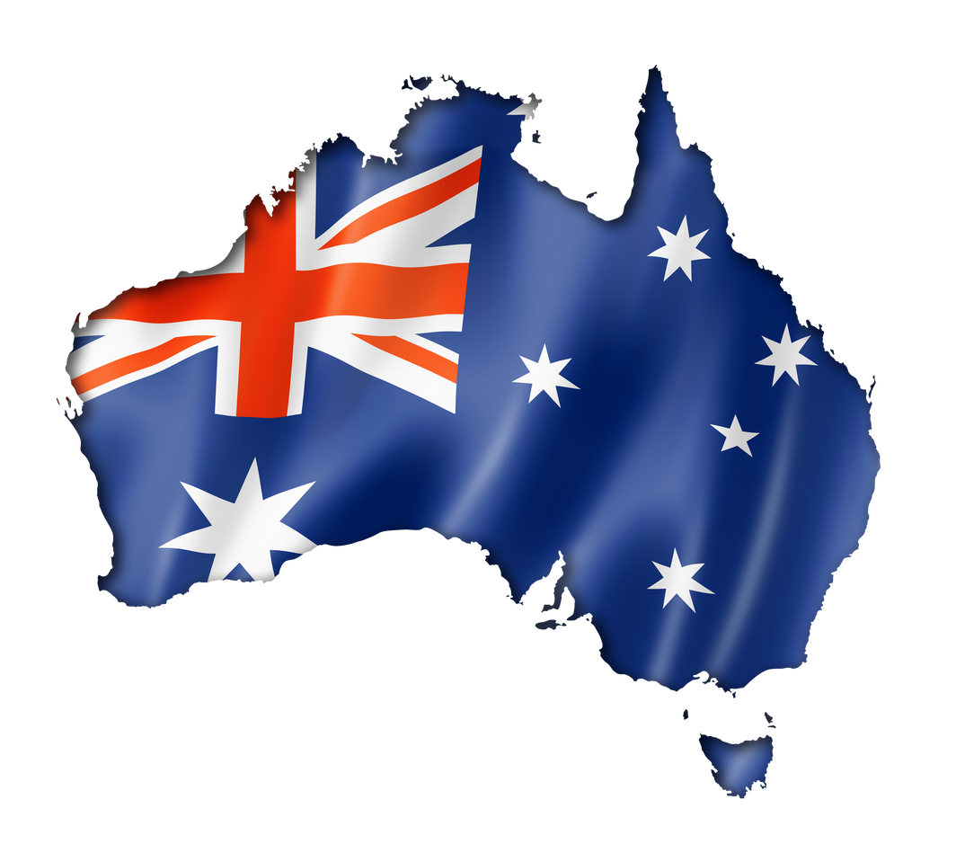 Australian Flag Map