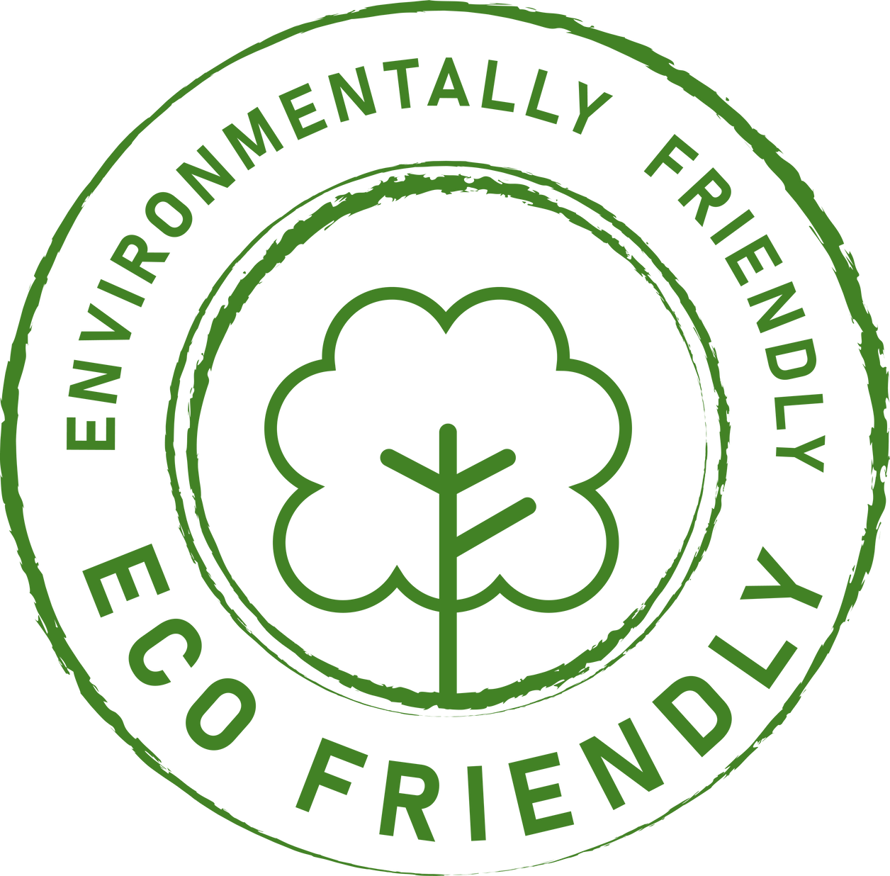 Eco friendly environmentally friendly ecological green stamp label sticker tag